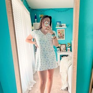 Floral mini night gown